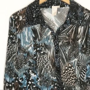 Lavender & Honey | Vintage Animal Print Shirt